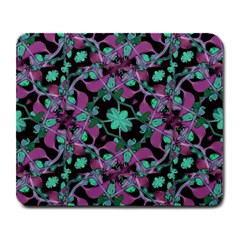 Floral Arabesque Pattern Large Mouse Pad (rectangle) by dflcprints