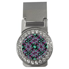 Floral Arabesque Pattern Money Clip (cz)