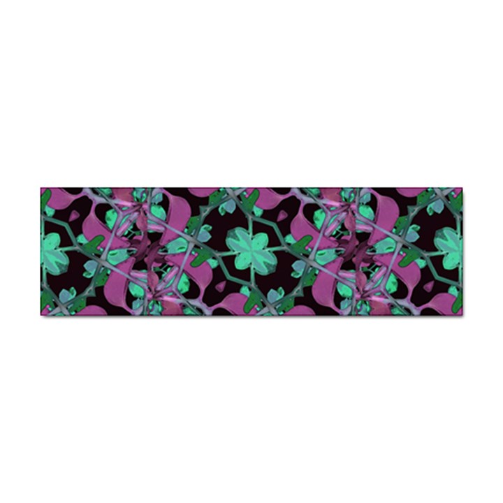 Floral Arabesque Pattern Bumper Sticker