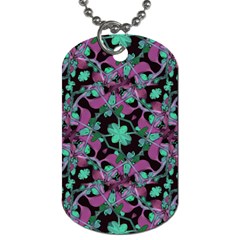 Floral Arabesque Pattern Dog Tag (one Sided)