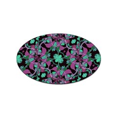 Floral Arabesque Pattern Sticker 100 Pack (oval) by dflcprints