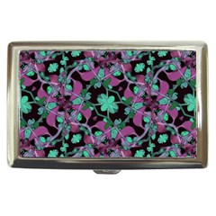 Floral Arabesque Pattern Cigarette Money Case by dflcprints