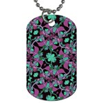 Floral Arabesque Pattern Dog Tag (Two-sided)  Front