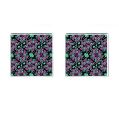 Floral Arabesque Pattern Cufflinks (square)