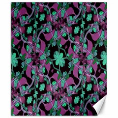 Floral Arabesque Pattern Canvas 8  X 10  (unframed)