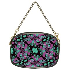 Floral Arabesque Pattern Chain Purse (one Side) by dflcprints