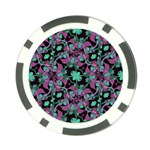 Floral Arabesque Pattern Poker Chip (10 Pack) Front