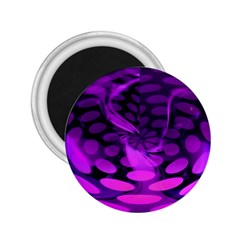 Abstract In Purple 2 25  Button Magnet