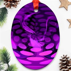 Abstract In Purple Oval Ornament