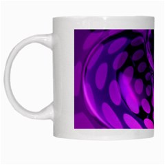 Abstract In Purple White Coffee Mug