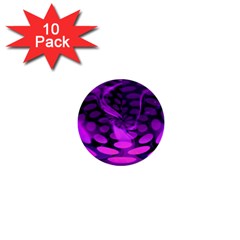 Abstract In Purple 1  Mini Button (10 Pack)