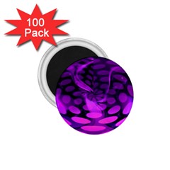 Abstract In Purple 1 75  Button Magnet (100 Pack)