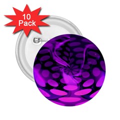 Abstract In Purple 2 25  Button (10 Pack)