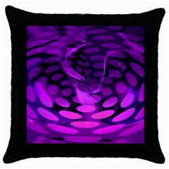 Abstract In Purple Black Throw Pillow Case by FunWithFibro