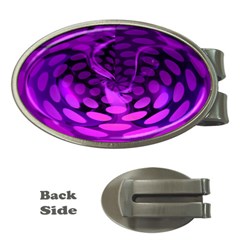 Abstract In Purple Money Clip (oval) by FunWithFibro