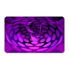 Abstract In Purple Magnet (rectangular) by FunWithFibro