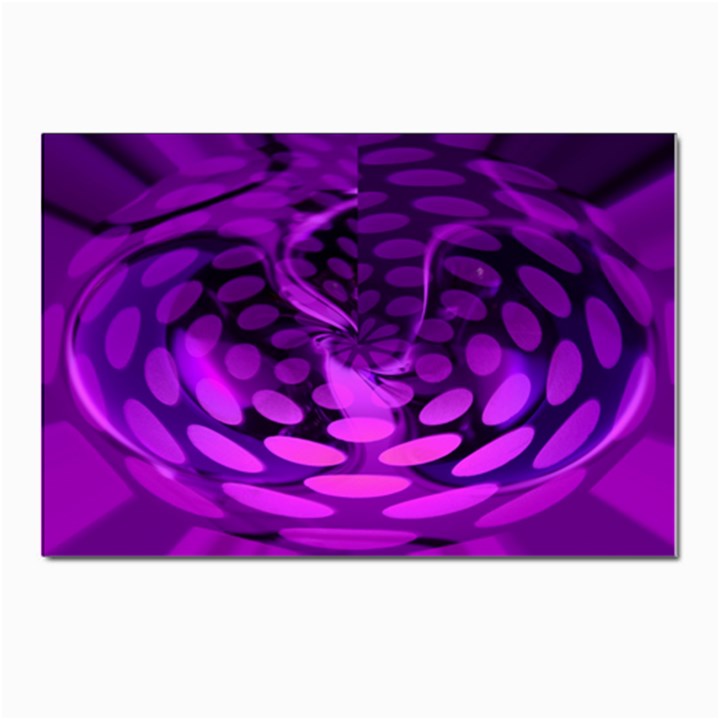 Abstract In Purple Postcards 5  x 7  (10 Pack)