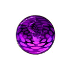 Abstract In Purple Golf Ball Marker (for Hat Clip)