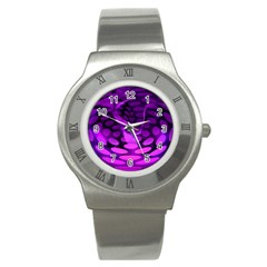 Abstract In Purple Stainless Steel Watch (slim)