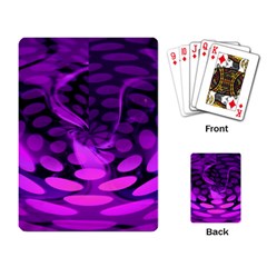 Abstract In Purple Playing Cards Single Design