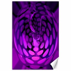 Abstract In Purple Canvas 12  X 18  (unframed) by FunWithFibro