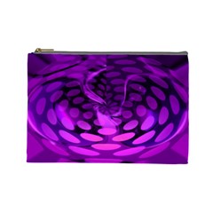 Abstract In Purple Cosmetic Bag (large)