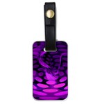 Abstract In Purple Luggage Tag (One Side) Front