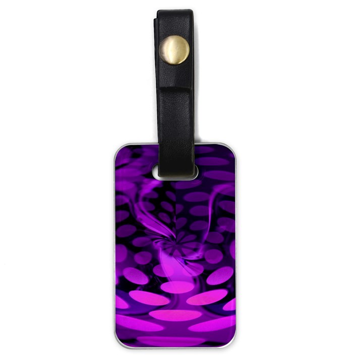 Abstract In Purple Luggage Tag (One Side)