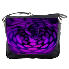 Abstract In Purple Messenger Bag