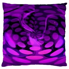 Abstract In Purple Large Cushion Case (single Sided) 