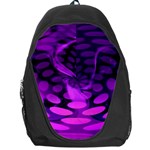 Abstract In Purple Backpack Bag Front