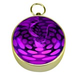 Abstract In Purple Gold Compass Front