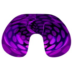 Abstract In Purple Travel Neck Pillow by FunWithFibro