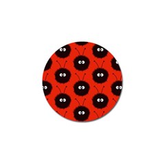 Red Cute Dazzled Bug Pattern Golf Ball Marker 10 Pack by CreaturesStore