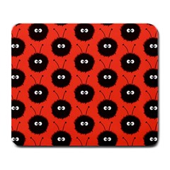 Red Cute Dazzled Bug Pattern Large Mouse Pad (rectangle)