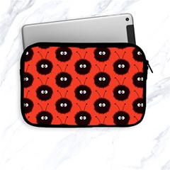 Red Cute Dazzled Bug Pattern Apple Ipad Mini Zippered Sleeve by CreaturesStore