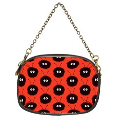 Red Cute Dazzled Bug Pattern Chain Purse (two Sided)  by CreaturesStore