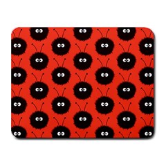 Red Cute Dazzled Bug Pattern Small Mouse Pad (rectangle) by CreaturesStore