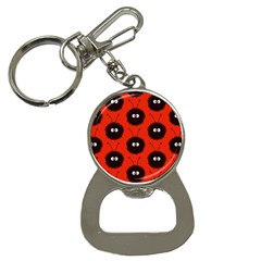 Red Cute Dazzled Bug Pattern Bottle Opener Key Chain by CreaturesStore