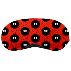 Red Cute Dazzled Bug Pattern Sleeping Mask