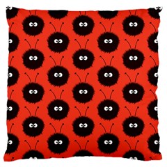 Red Cute Dazzled Bug Pattern Large Cushion Case (single Sided)  by CreaturesStore