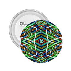 Colorful Geometric Abstract Pattern 2 25  Button