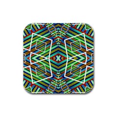 Colorful Geometric Abstract Pattern Drink Coasters 4 Pack (square)