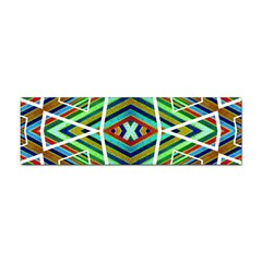 Colorful Geometric Abstract Pattern Bumper Sticker by dflcprints