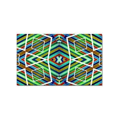 Colorful Geometric Abstract Pattern Sticker 10 Pack (rectangle) by dflcprints