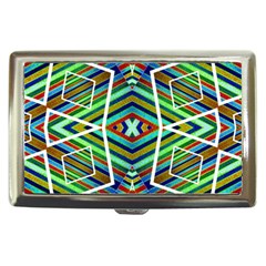 Colorful Geometric Abstract Pattern Cigarette Money Case by dflcprints