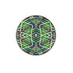 Colorful Geometric Abstract Pattern Golf Ball Marker (for Hat Clip) by dflcprints