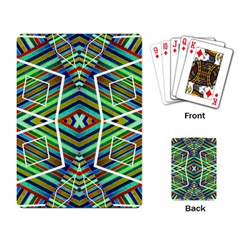 Colorful Geometric Abstract Pattern Playing Cards Single Design by dflcprints