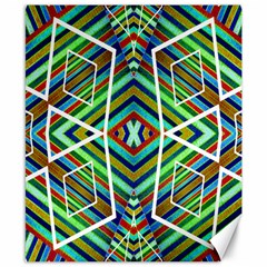 Colorful Geometric Abstract Pattern Canvas 8  X 10  (unframed) by dflcprints