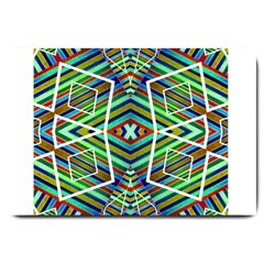 Colorful Geometric Abstract Pattern Large Door Mat